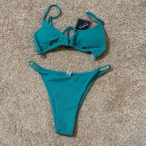 Zaful Turquoise Bikini Set